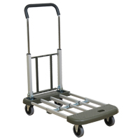 Chariot &agrave; plateforme t&eacute;l&eacute;pliante, Aluminium, 330 lb, 29-1/2" lo x 17-1/2" la, Hauteur 36-1/2" Maritime Industrial Rubber