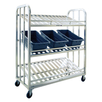 Picking Cart, 3 Tiers, 59" W x 67-1/2" H x 26" D, 1000 lbs. Capacity Maritime Industrial Rubber