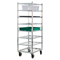 Shelf Cart, 8 Tiers, 20-7/8" W x 67" H x 27" D, 600 lbs. Capacity Maritime Industrial Rubber
