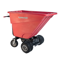 Chariot &agrave; bascule motoris&eacute;, Capacit&eacute; 13.5 cu.ft., 45" h x 33-1/2" la x 68" p Maritime Industrial Rubber