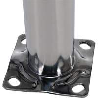 Butoir de s&eacute;curit&eacute;, Acier inoxydable, 36" h x 8" la, Argent Maritime Industrial Rubber