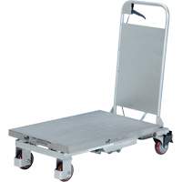 Manual Hydraulic Scissor Lift Table, 27-1/2" L x 17-5/8" W, Partial Stainless Steel, 400 lbs. Capacity Maritime Industrial Rubber