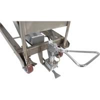Manual Hydraulic Scissor Lift Table, 47" L x 24" W, Partial Stainless Steel, 2000 lbs. Capacity Maritime Industrial Rubber