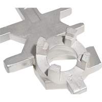 Cl&eacute; pour baril, Ouverture de 3/4"/2", Poign&eacute;e 9-1/2", Acier inoxydable Maritime Industrial Rubber