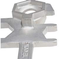 Cl&eacute; pour baril, Ouverture de 3/4"/2", Poign&eacute;e 9-1/2", Acier inoxydable Maritime Industrial Rubber