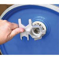 Cl&eacute; pour baril, Ouverture de 3/4"/2", Poign&eacute;e 9-1/2", Acier inoxydable Maritime Industrial Rubber