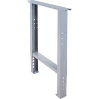 Pattes d'&eacute;tabli pour service industriel, Acier, 24" p x 34" h, Simple Maritime Industrial Rubber