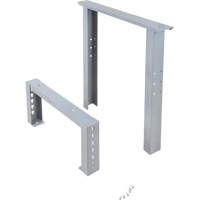 Pattes d'&eacute;tabli pour service industriel, Acier, 24" p x 34" h, Simple Maritime Industrial Rubber