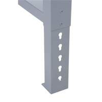 Pattes d'&eacute;tabli pour service industriel, Acier, 24" p x 34" h, Simple Maritime Industrial Rubber