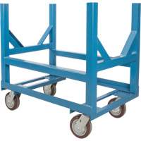 Pipe & Bar Cradle Truck, 24" L x 24" W x 34" H, 2500 lbs. Capacity, Polyurethane Wheels Maritime Industrial Rubber