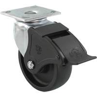 Emaxx RollX Wow Caster, Swivel with Brake, 5" (127 mm), Nylon, 1200 lbs. (544.3 kg.) Maritime Industrial Rubber