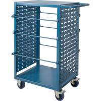 Mobile Wire Spool Cart, Steel, 6 Rod, 21" W x 48" H x 38" D, 1200 lbs. Capacity Maritime Industrial Rubber