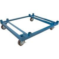 Dolly for Stacking Container, 48.5" W x 40-1/2" D x 10" H, 3000 lbs. Capacity Maritime Industrial Rubber