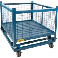 Dolly for Stacking Container, 48.5" W x 40-1/2" D x 10" H, 3000 lbs. Capacity Maritime Industrial Rubber