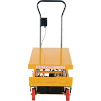 DC Powered Hydraulic Scissor Lift Elevating Cart, Steel, 39-3/4" L x 20-1/2" W, 1000 lbs. Capacity Maritime Industrial Rubber