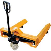 Transpalette pour mat&eacute;riaux en rouleaux, Acier, 48" lo x 7,5" la, Capacit&eacute; 4000 lb Maritime Industrial Rubber