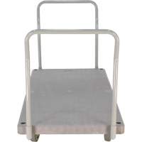 Heavy Duty Plastic Platform Truck, 60" L x 30" W, 3000 lbs. Cap., Polyurethane Wheels Maritime Industrial Rubber