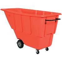 Tilt Truck, Polyethylene, 0.5 cu. yd., 450 lbs. Load Capacity Maritime Industrial Rubber