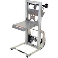 Appareil de levage portatif en aluminium, M&eacute;canisme Pompe au pied, Capacit&eacute; de 200 lb, Levage max de 61" Maritime Industrial Rubber