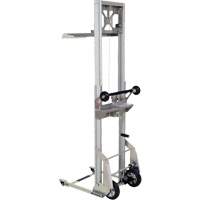 Appareil de levage portatif en aluminium, M&eacute;canisme Pompe au pied, Capacit&eacute; de 200 lb, Levage max de 61" Maritime Industrial Rubber