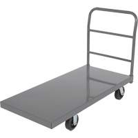 Chariot &agrave; plateforme, 48" lo x 24" la x Capacit&eacute; 2000 lb, Roues en Caoutchouc Maritime Industrial Rubber
