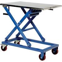 Manual Scissor Lift Table, 37" L x 23-1/2" W, Steel, 660 lbs. Capacity Maritime Industrial Rubber