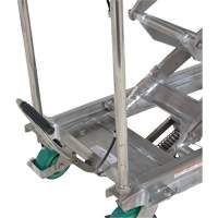 Manual Hydraulic Scissor Lift Table, 36-1/4" L x 19-3/8" W, Stainless Steel, 600 lbs. Capacity Maritime Industrial Rubber