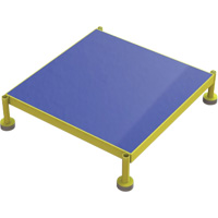 Plateforme de travail en une &eacute;tape &agrave; hauteur r&eacute;glable, 24" la x 24" pr, Capacit&eacute; de 800 lb, Enti&egrave;rement soud&eacute; Maritime Industrial Rubber