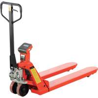 Transpalette avec balance et imprimante thermique Eco, 45" lo x 22,5" la, Capacit&eacute; de 4400 lb Maritime Industrial Rubber