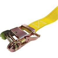 Ratchet Strap, E-Track System, 2" W x 12' L, 1333 lbs. (605 kg) Working Load Limit Maritime Industrial Rubber