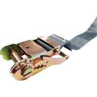 Ratchet Strap, E-Track System, 2" W x 16' L, 1333 lbs. (605 kg) Working Load Limit Maritime Industrial Rubber