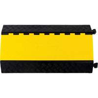 Powerhouse Heavy-Duty Straight Cable Protector, 3 Channels, 36" L x 19.75" W x 3" H Maritime Industrial Rubber