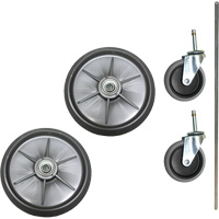 Ensemble de roues &agrave; roulement &agrave; billes et roulettes pour chariot de nettoyage et d'entretien Maritime Industrial Rubber