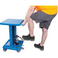 Hydraulic Work Table, 18" L x 18" W, Steel, 500 lbs. Capacity Maritime Industrial Rubber