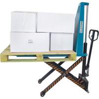 Manual Scissor Skid Lift, 45-1/4" L x 20-1/4" W, Steel, 3300 lbs. Capacity Maritime Industrial Rubber