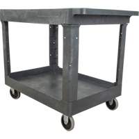Utility Service Cart, 2 Tiers, 24-5/8" x 32-1/2" x 40", 550 lbs. Capacity Maritime Industrial Rubber