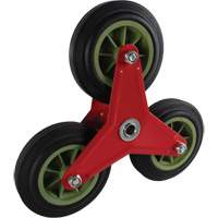Assemblage de roue de remplacement pour diable monte-marches Kleton Maritime Industrial Rubber