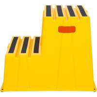 Escabeau industriel, 2 marches, 26" x 22-7/16" x Hauteur 19-11/16" Maritime Industrial Rubber
