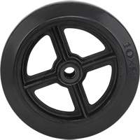 Roue en caoutchouc moul&eacute;, 10" (254 mm) dia. x 2" (50,8 mm) la, Capacit&eacute; de 948 lb (430 kg) Maritime Industrial Rubber