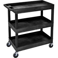 Tub Cart, 3 Tiers, 35-1/4" x 36-1/4" x 18", 300 lbs. Capacity Maritime Industrial Rubber