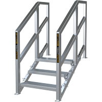 Escalier Smartstairs t&eacute;lescopique &agrave; 3-5 marches en aluminium Maritime Industrial Rubber