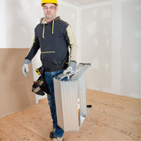Portable Work-Stand Saw Horse, Aluminum Frame, 12-1/4" D x 24" H Maritime Industrial Rubber