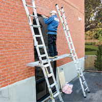 Telescoping Work Plank, 204" W x 12" D, 250 lbs. Capacity, Knocked Down Maritime Industrial Rubber
