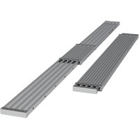 Telescoping Work Plank, 156" W x 12" D, 250 lbs. Capacity, Knocked Down Maritime Industrial Rubber