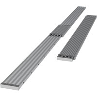 Telescoping Work Plank, 204" W x 12" D, 250 lbs. Capacity, Knocked Down Maritime Industrial Rubber