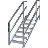 Syst&egrave;me d'escalier modulaire pour la construction de 6-10 marches SmartStairs, 75" ha Maritime Industrial Rubber