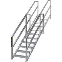 Syst&egrave;me d'escalier modulaire pour la construction de 6-10 marches SmartStairs, 75" ha Maritime Industrial Rubber