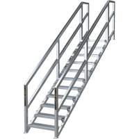 Syst&egrave;me d'escalier modulaire pour la construction de 11-16 marches SmartStairs, 120" ha Maritime Industrial Rubber
