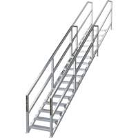 Syst&egrave;me d'escalier modulaire pour la construction de 11-16 marches SmartStairs, 120" ha Maritime Industrial Rubber