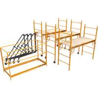 Complete 18' Drywall  Baker Scaffold Tower Set, 122" D x 236" H Maritime Industrial Rubber